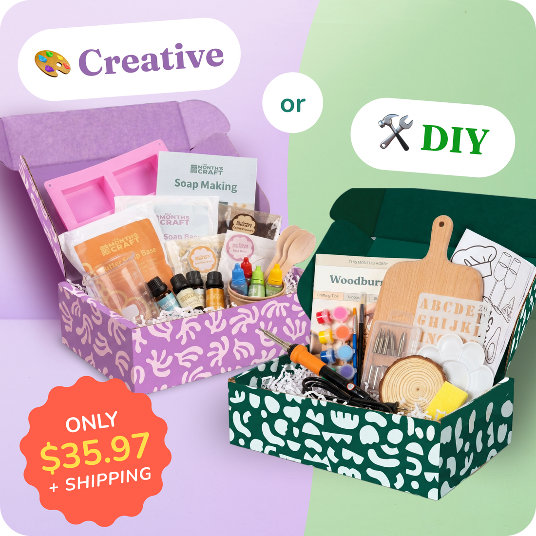 This Month’s Craft Creative Subscription Box – This Months Craft