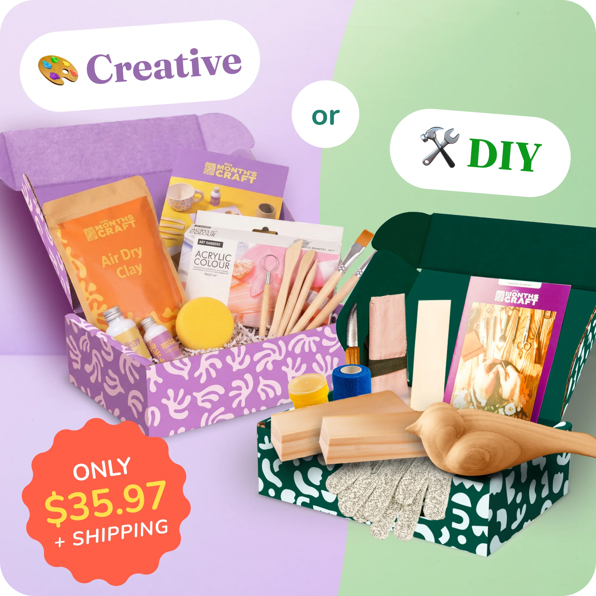 This Month’s Craft Creative Subscription Box – This Months Craft