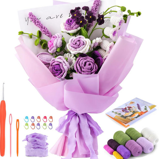 Crochet Flower Bouquet Craft Kit