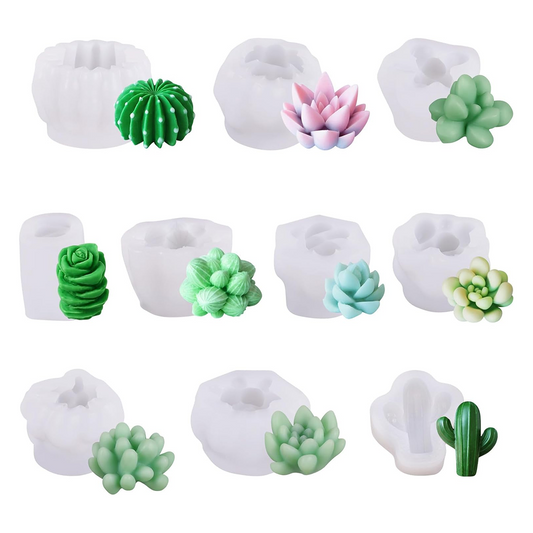 Plant Candle Making Mold Set
