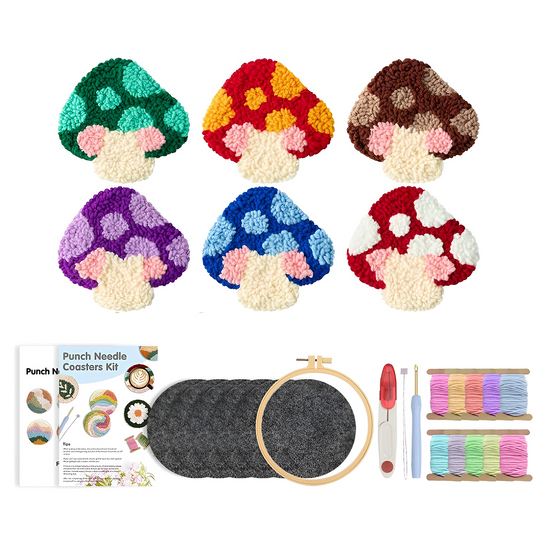 Punch Needle Mushroom Craft Kit