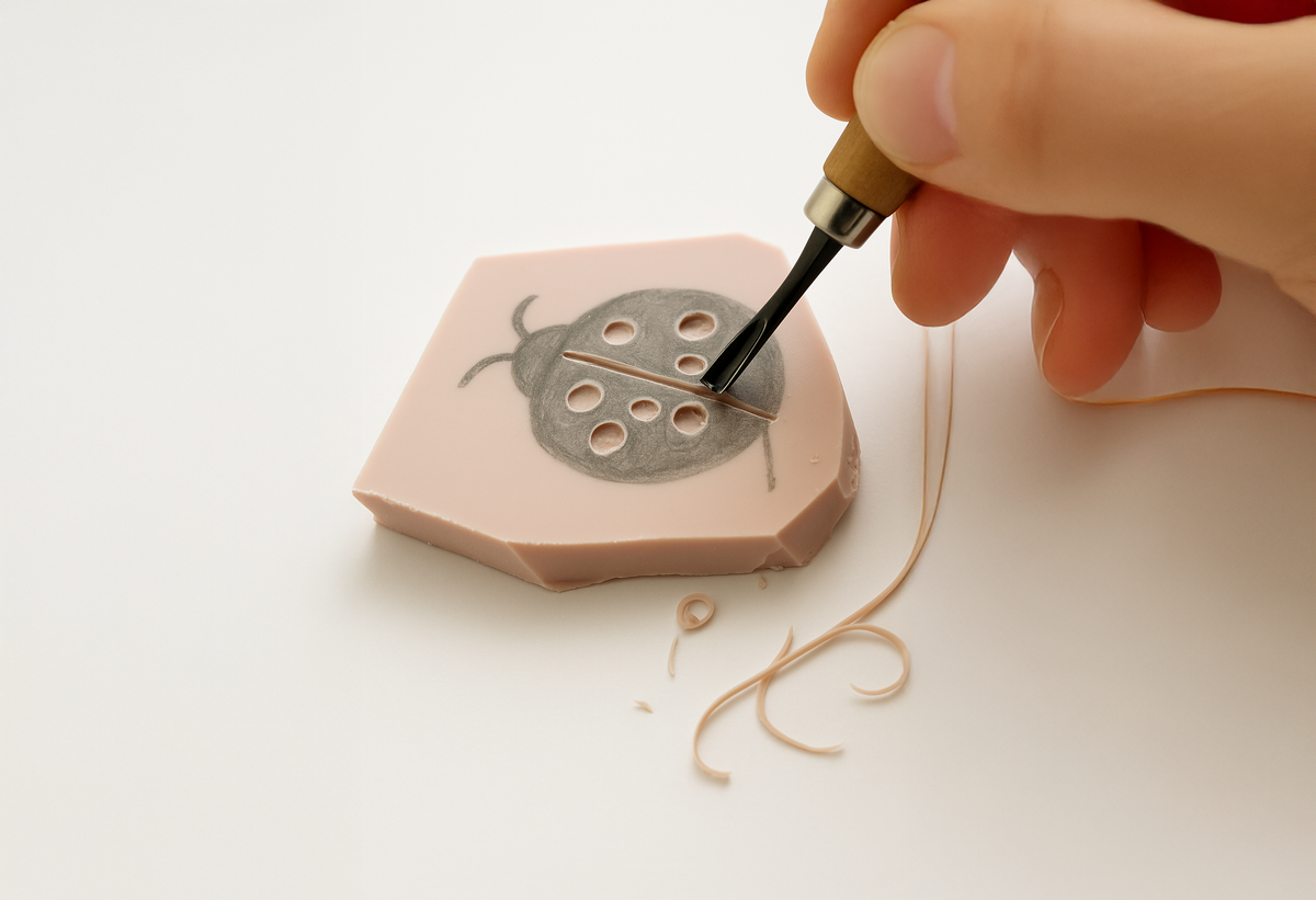 This Month's Craft DIY Linoleum Carving