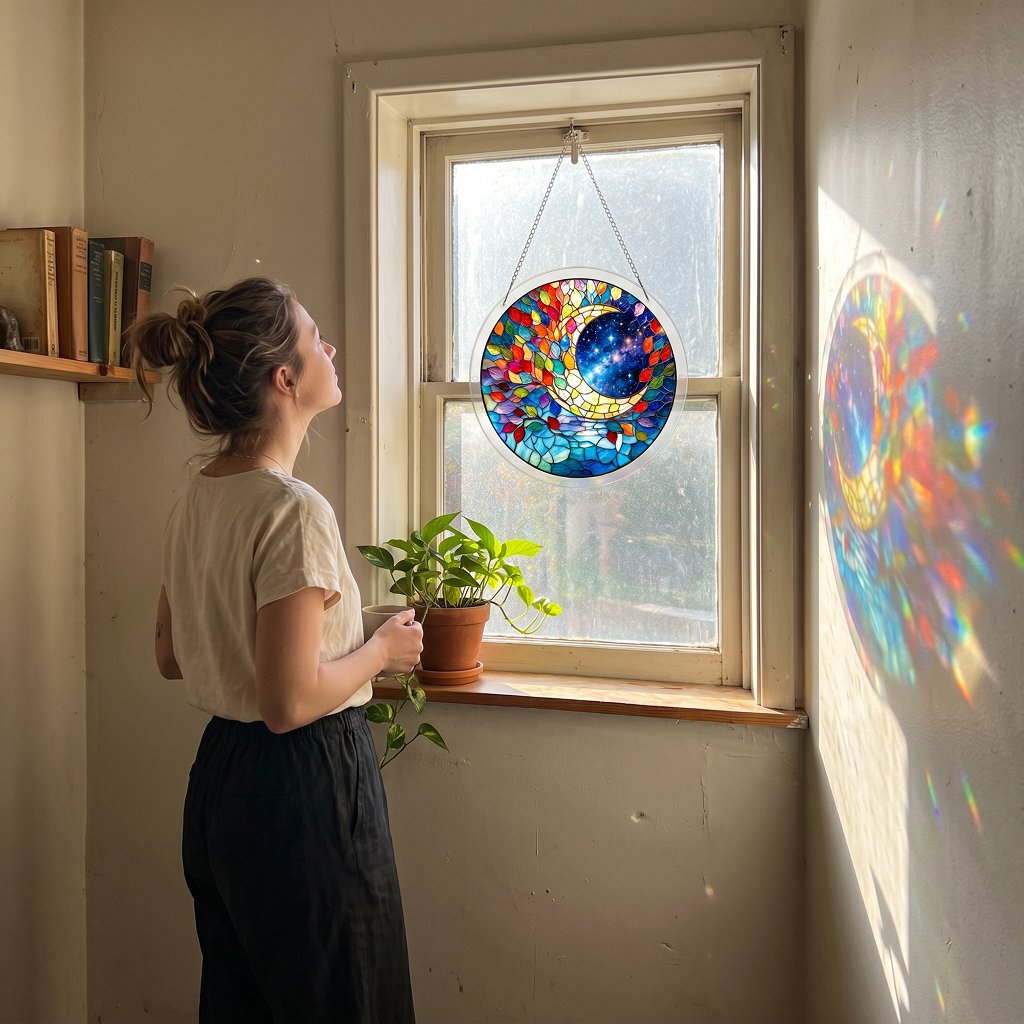 Moon Puzzle Suncatcher Kit