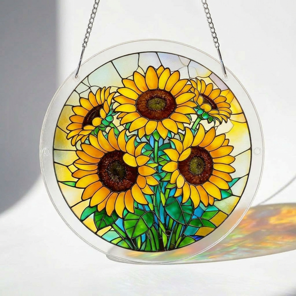 Sunflowers Puzzle Suncatcher Kit