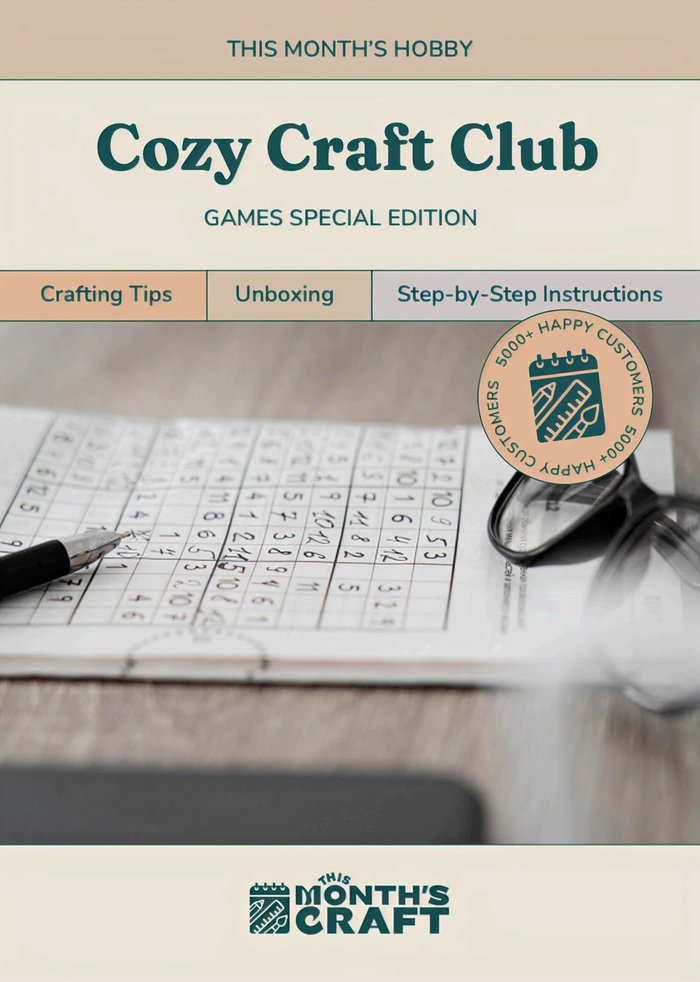 Cozy Craft Club, Games Special Edition, by This Month's Craft
